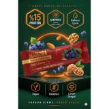 Mamora PROTEİN Bar Yaban Mersini, Ceviz & Badem 30 Gr 1 ADET - Vegan, Glutensiz, ilave Şekersiz