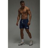 Man Of Man Erkek Lacivert Hızlı Kuruyan Beli Lastikli 5 Inch Fitness & Koşu Şortu