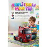 Man Tır Oyuncak Sarı Çek Bırak Sesli Ve Işıklı Devrilebilir Kabinli Gerçekçi Çekici 12Cm