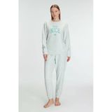 Man11269 Anıl 11269 Kadın Uzun Kol Polar Pijama Takımı