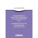 Managementorientierte Kosten-Und Leistungsrechnung And Fachbegriffe Der Kosten-Und Leistungsrechnung - Çağla Ersen Cömert