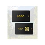 ManaKart Nfc Black Dijital Kartvizit Üzerine Gold Baskı (Kişileştirilebilir)
