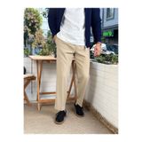 manch collection Havuç Kesim Beli İpli Pantolon Krem 2810