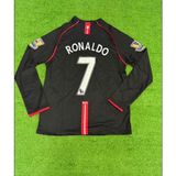 Manchester United Ronaldo 7 Retro Futbol Forması Siyah - 2XL - Renkli