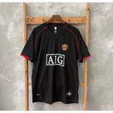 Manchester United Ronaldo 7 Retro Futbol Forması Siyah
