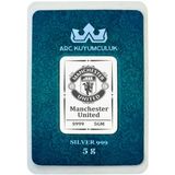 Manchester United Temalı 999 Ayar Gümüş İle Tasarlanmış Hediyeye Özel 5 Gr Gümüş Külçe