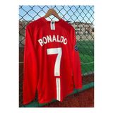 Manchesterr/Unitedd 2008 Moskova Şampiyonlar Ligi Finali Cristiano Ronaldo Forması (Red)