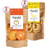 Mandal Kurutulmuş Cennet Hurması (Trabzon Hurması) ve Muz Kurutulmuş Meyve Kurusu Dilimleri - 200 gr