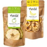 Mandal Kurutulmuş Muz ve Yeşil Elma Kurutulmuş Meyve Kurusu Dilimleri - 75 gr