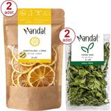 Mandal Nane Limon Kurutulmuş Limon 25 gr Yaprak Nane 10 gr - 70 gr