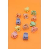 Mandal Toka 12 Adet Pastel Renkli Saç Tokası