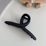 Mandal Toka İthal Ürün Fiyonk Büyük Boy 13 Cm Mat Siyah Saç Tokası Siyah