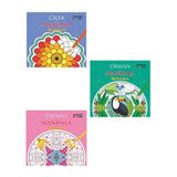 Mandala 3 Adet Boyama Kitap Seti (Prenses-Orman-Çiçek)