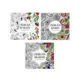 Mandala 3 Adet Düşler Seti Boyama Kitabı