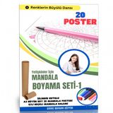 Mandala Boyama Seti-1 (20 Super Poster Mandala)