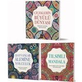 Mandala Büyükler İçin Boyama Seti - 3 Kitap Takım - Arkadya Yayınları