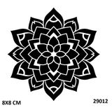 Mandala Çiçeği Yapışkanlı Stencil Süsleme Ve Boyama Kalıbı