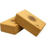 Mandala Desenli Mantar Yoga Blok,yoga Kütüğü, Yoga Tuğlası 7,5x 15X 23 cm 750 Gram 2 Li Set