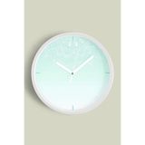 Mandala Esintisi Modern Tasarım Duvar Saati - 35cm - Önü Camlı Beyaz Kasa - Sessiz Mekanizma, JH0455S35BKP
