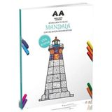 Mandala Renklerin Tutkusu Çocuklar Için Boyama Kitabı - Akıllı Adam