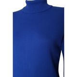 Mandala Tekstil Kadın Düğmeli Yırtmaçlı Salaş Triko Kazak - Siyah