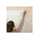Mandalart Fabric Lovers Duvar Dekoratif Hazır Şablon Stencil 200X200 Cm Boyut Birden Fazla Kullanılabilen