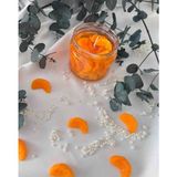 Mandalina Kokulu Mandalina Reçeli Kavanoz Jel Mum & Mandarin Candle - Açık Turuncu