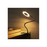 Mandallı Akrobatik Led Çalışma Okuma Işığı Flex Ayarlanabilir Işık 3 Renk Işık Masa Gece Lambası
