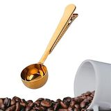 Mandallı Gold Kahve Ölçü Kaşığı Paslanmaz Çelik