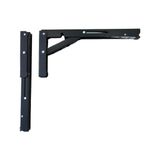 Mandallı Katlanabilir Masa Konsolu 1 Çift Siyah 40CM - 301 - Siyah - Option-1