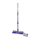 MANDALLI YÜZEY TEMİZLİK PALET MOP M.FİBER PASPAS - YEDEKLİ DUVAR SİLME MOP METAL UZAYAN SAP=70-107CM- 360° (5250)