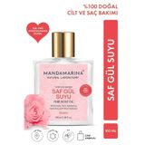 Mandamarina Gül Suyu Tonik %100 Doğal Saf Cam Şişe