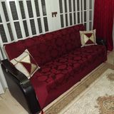 Mandaş 200x170 Bordo Milenyum Saraylı Lüx Kolsuz Çekyat Örtüsü