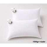 Mandaş 2li Pamuklu Yastık İç Dolgu 1500gr Pamuk Dolgulu (50x70) - Beyaz - 50 x 70 cm