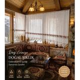 Mandaş El İşi Dantelli Kanaviçe Buldan Perdesi Tek Kanat (100*190)