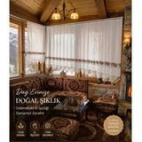 Mandaş El İşi Dantelli Kanaviçe Buldan Perdesi Tek Kanat (125*190)