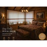 Mandaş El İşi Dantelli Kanaviçe Buldan Perdesi Tek Kanat (150*190)