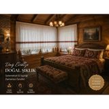 Mandaş El İşi Dantelli Kanaviçe Buldan Perdesi Tek Kanat (225*190)