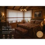 Mandaş El İşi Dantelli Kanaviçe Buldan Perdesi Tek Kanat (325*190)