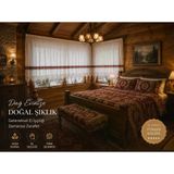 Mandaş El İşi Dantelli Kanaviçe Buldan Perdesi Tek Kanat (400*190)