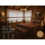 Mandaş El İşi Dantelli Kanaviçe Buldan Perdesi Tek Kanat (450*190)