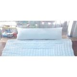 Mandaş Karı Koca Yastığı 50x150, Pamuklu, Double Size Uzun Maxi Boy Yastık (50x150) - 50 x 150 cm - Beyaz