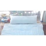 Mandaş Karı Koca Yastığı, Doğal Pamuk Yastık, Uzun Yastık (50X130) - 50 x 135 cm - Beyaz
