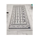 Mandaş Pamuklu Bukle Lüks Kilim (80x150)-Luma Kreme Gri