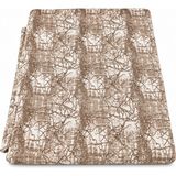 Mandaş Süngerli Ipeksi Kadife Kaymaz Koltuk Örtüsü (170X210) - Damarlı Kreme Kahve - 170 x 210 cm - Krem - Kahverengi