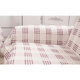Mandaş Tekstil Buldan Pamuklu Maxi Koltuk-Çekyat Örtüsü (180x300) - Bordo - 180x300cm
