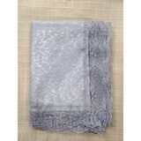 Mandaş Tekstil Fransız Güpürlü Kdk Dertsiz Masa Örtüsü (155X215)-GRI - 160 x 220 cm