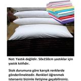 Mandaş Tekstil Karı Koca Yastık Kılıfı, Uzun Maxi Boy Yastık Kılıfı (50X150) - Renkli