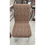 Mandaş Tekstil Mandaş 6lı Set Jakarlı Lastikli Eteksiz Sandalye Kılıfı-Şal Desen Kahve - 45 x 55 cm - Kahverengi