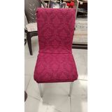 Mandaş Tekstil Mandaş 6lı Set Jakarlı Lastikli Eteksiz Sandalye Kılıfı-Şal Desen Mürdüm - 45 x 55 cm